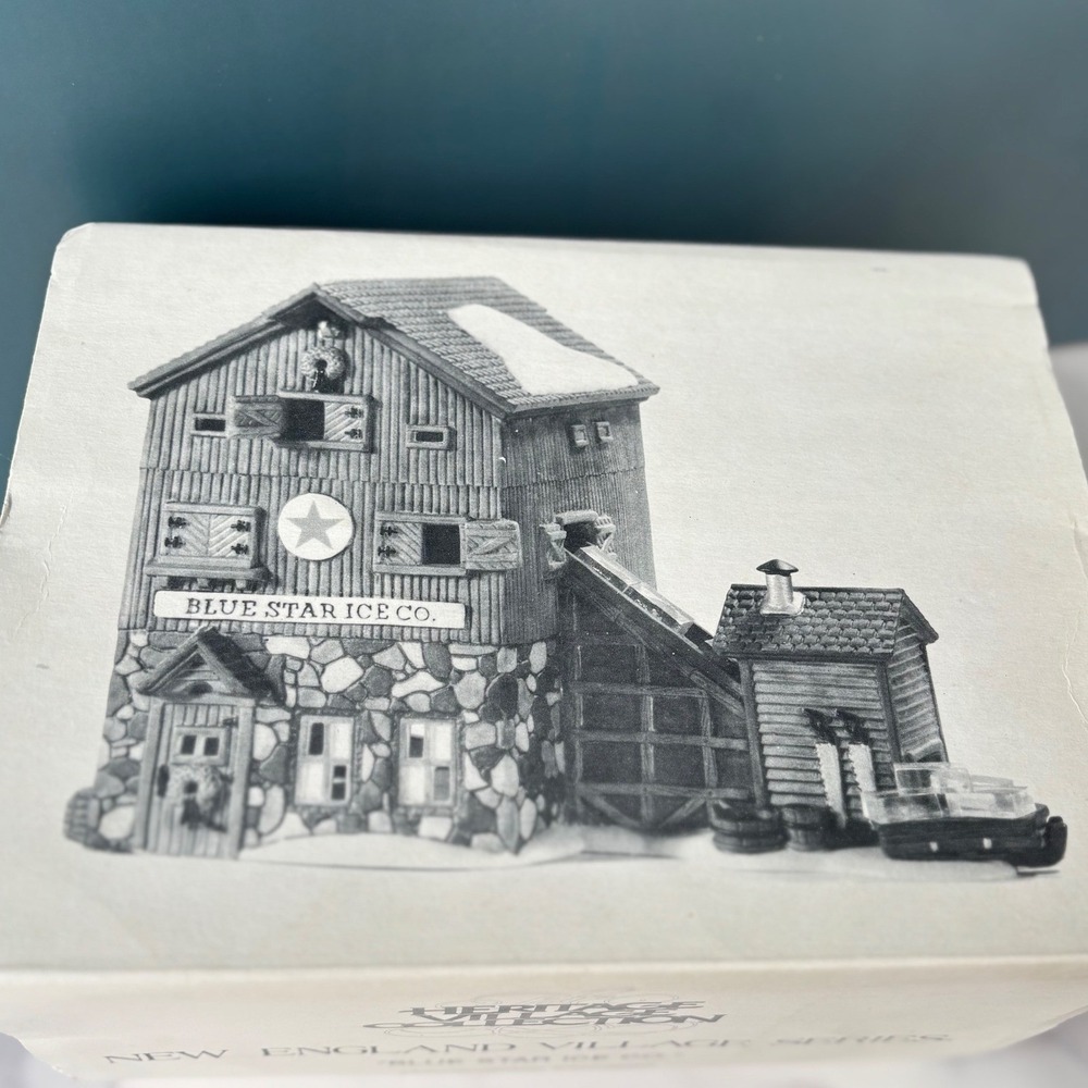 Dept 56 Blue Star Ice Co New England Village5647-2 Heritage Building Lighted